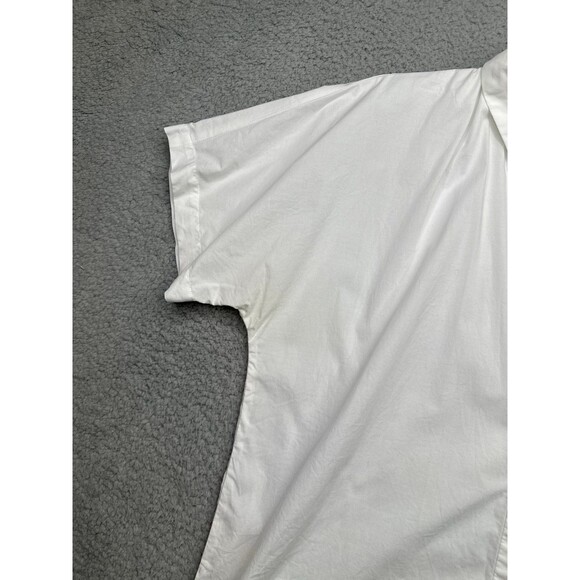 Eileen Fisher 168$ Petite large white button down short sleeve organic cotton - Picture 3 of 7